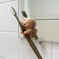 Kikkerland Sloth Toothbrush Holder Tembel Hayvan Diş Fırçası Kabı - 2