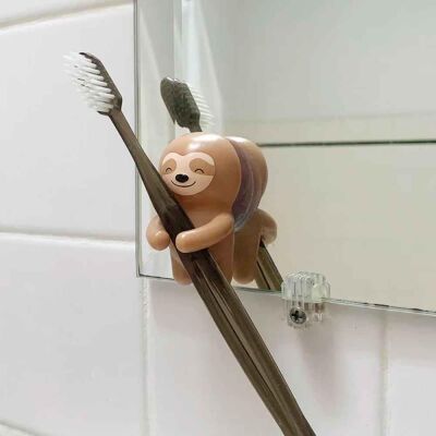 Kikkerland Sloth Toothbrush Holder Tembel Hayvan Diş Fırçası Kabı - 2