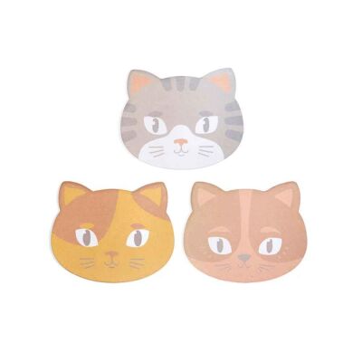 Kikkerland Yapışkanlı Kedi Notluk - 1