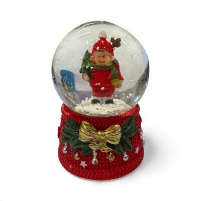 Kış ve Elf Temalı Kar Küresi 6.5 Cm - 2