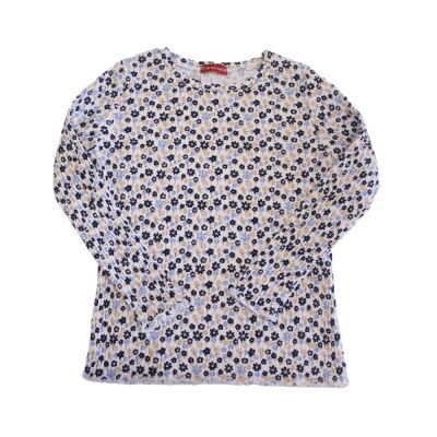 Kız Çocuk Çiçekli Uzun Kollu T-shirt - 3