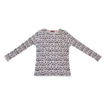 Kız Çocuk Çiçekli Uzun Kollu T-shirt - 4