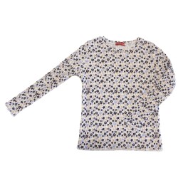 Kız Çocuk Çiçekli Uzun Kollu T-shirt - 5