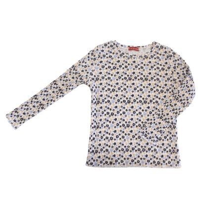 Kız Çocuk Çiçekli Uzun Kollu T-shirt - 5