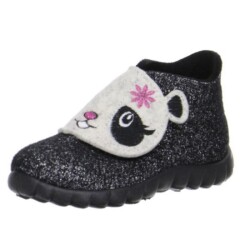 Kız Çocuk Ev Ayakkabısı, Schwarz, Happy, 295.00 - 1