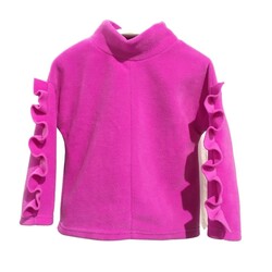 Kız Çocuk Kolu Fırfırlı Sweatshirt 3296 - Thumbnail