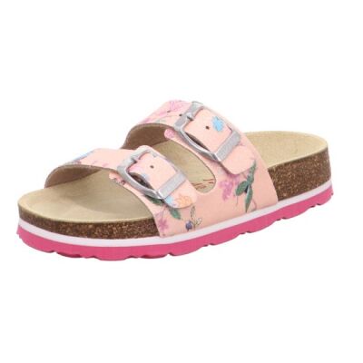 Kız Çocuk Pembe Çiçek Desenli Terlik 119.55 - 1