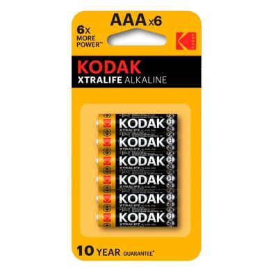 KODAK Xtralife AAA İnce Pil 6'lı - 1