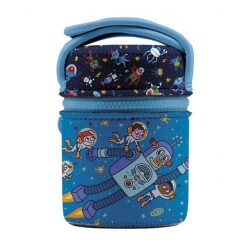 Laken Çelik Yemek Termosu Kılıflı 0,50 Litre Space Robot - Laken