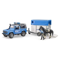 Land Rover Polis Aracı, At Nakil Römorku, Memur ve Atı - 3