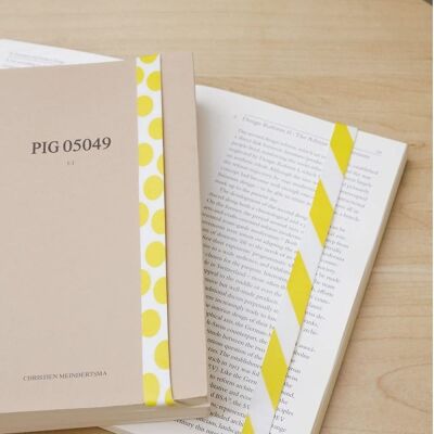 Kikkerland Lastik Bant Kitap Ayracı Sarı - 2