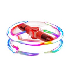 Led Işıklı Dönen Stres Tükenmez Kalemi - Out of the Blue