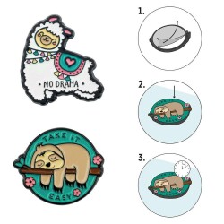 Legami Sevimli 2li Metal Çıkartmalar Take It Easy - 3