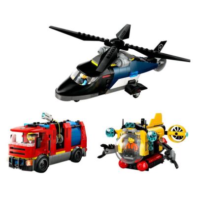 Lego City Helikopter İtfaiye Kamyonu Denizaltı 60462 - 2