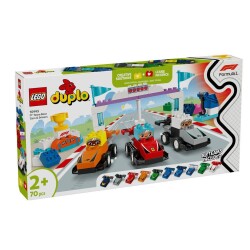 Lego Duplo Takımı Yarış Arabaları ve Sürücüler Ailece 10445 70 Parça - 1