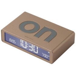 Lexon Flip Klasik Şarj Edilebilir Alarm Saat Dore - Lexon