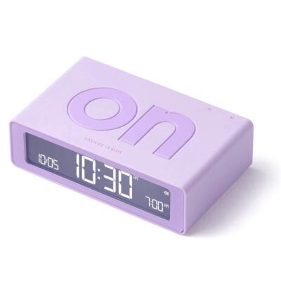 Lexon Flip Klasik Şarj Edilebilir Alarm Saat Lila - 1