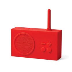 Lexon Tykho 3 Radyo ve Bluetooth Hoparlör Kırmızı - Thumbnail
