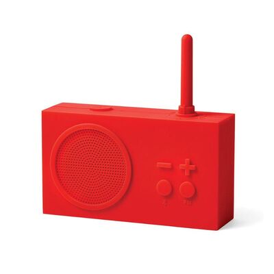 Lexon Tykho 3 Radyo ve Bluetooth Hoparlör Kırmızı