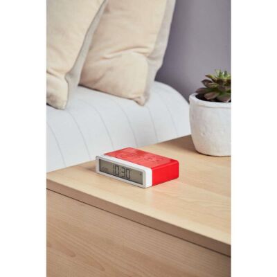 Lexon x Pantone Flip Klasik Şarj Edilebilir Alarm Saat Kırmızı - 3