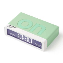 Lexon x Pantone Flip Klasik Şarj Edilebilir Alarm Saat Mint - Lexon