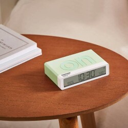 Lexon x Pantone Flip Klasik Şarj Edilebilir Alarm Saat Mint - 3