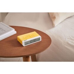 Lexon x Pantone Flip Klasik Şarj Edilebilir Alarm Saat Sarı - 2