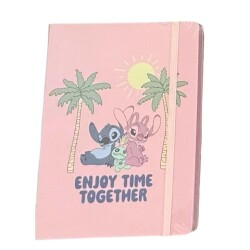 Lilo ve Stitch A5 80 Yap Çiz Ciltli Sert Kapak Defter - Keskin Color