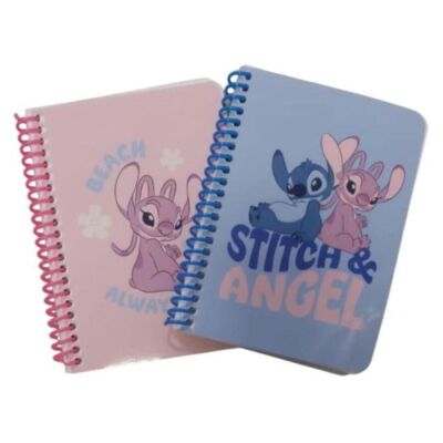 Lilo ve Stitch A6 80 Yap Çizgili Spiralli Bloknot - 1