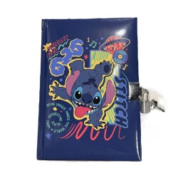 Lilo ve Stitch Kilitli Hatıra Defteri 14x20 80 Yaprak - Keskin Color