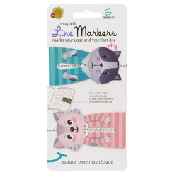 Linemarkers Cats Mıknatıslı Kitap Ayracı Kediler - Thinking Gifts