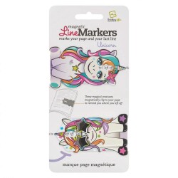 Linemarkers Unicorn Mıknatıslı Kitap Ayracı Unicorn - Thinking Gifts