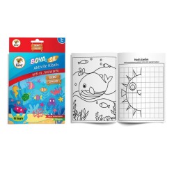 Lino Boya Sil Aktivite Boyama Kitabı Denizaltı A5 - 2