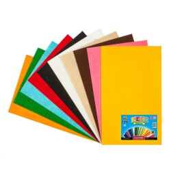 Lino Keçe 10 Renk 10lu 20 x 30 Cm - Lino