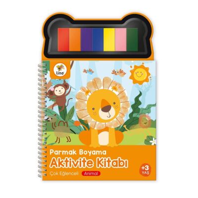 Lino Parmak Boyama Aktivite Kitabı Animal - 1