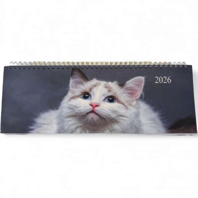 Liz 2026 Masa Takvimi 12x33cm Hayvan Tasarım Masa Sümeni - 4