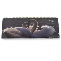 Liz 2026 Masa Takvimi 12x33cm Hayvan Tasarım Masa Sümeni - 5