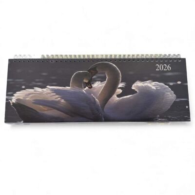 Liz 2026 Masa Takvimi 12x33cm Hayvan Tasarım Masa Sümeni - 5