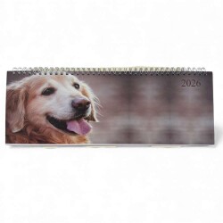 Liz 2026 Masa Takvimi 12x33cm Hayvan Tasarım Masa Sümeni - Liz