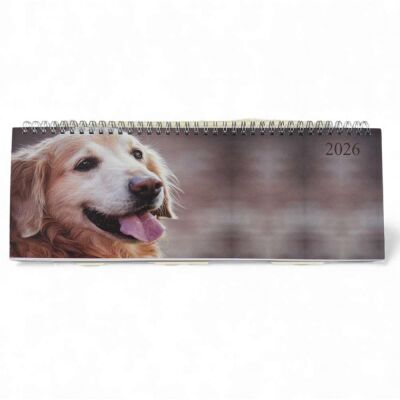 Liz 2026 Masa Takvimi 12x33cm Hayvan Tasarım Masa Sümeni - 1