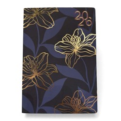 Liz 2026 Yeni Yıl Ajandası 14x20 Bristol Esnek Kapak 168 Yap Kenarları Yaldızlı - 3