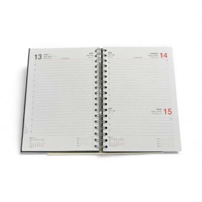 Liz 2026 Yeni Yıl Ajandası Spiralli 17x24 Thermo Deri - 3