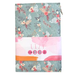 Liz Fermuarlı Suni Deri Çizgili Defter Ucello - 3