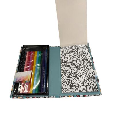 Liz Kuru Boyalı Mandala 40 Sayfa Boyama Seti - 2