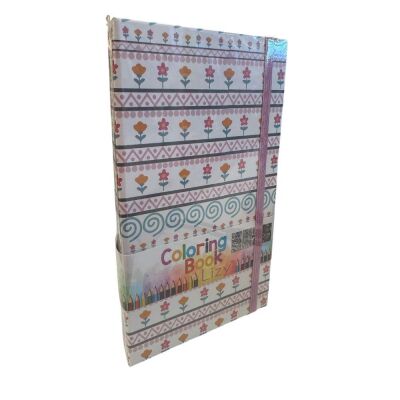 Liz Kuru Boyalı Mandala 40 Sayfa Boyama Seti - 5