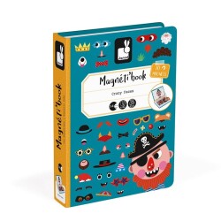 Magneti Book Crazy Faces 70 Parça - Janod