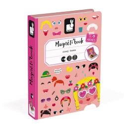 Magneti Book Crazy Faces Kız - Janod