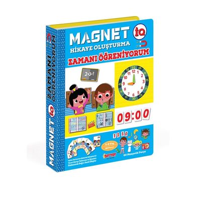 Magnetibook Zamanı Öğreniyorum Magnetli Oyun Seti