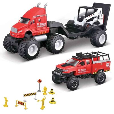 Maisto Mini Work Machines Bobcat İnşaat Seti - 1