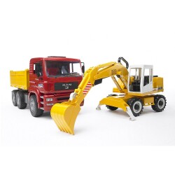 Man Damperli Kamyon ve Liebherr Ekskavatör - 2